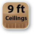 9 Foot Ceilings for Ample Clearance the gala, applewood apartments for rent, luxury rentals applewood district