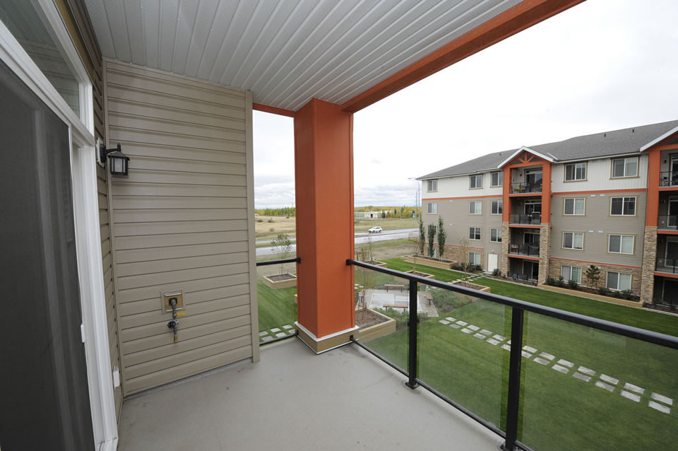 Spacious Patios in Every Apartment luxury rentals calgary, quality features, the gala