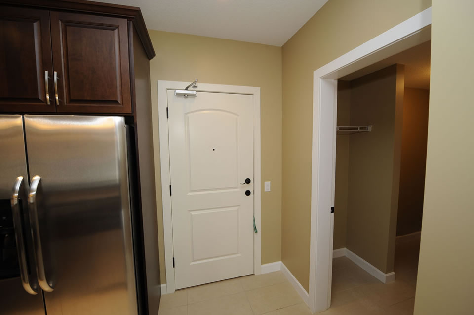 Large Doors and High Celilngs Throughout Apartments rentals calgary, quality features, the gala